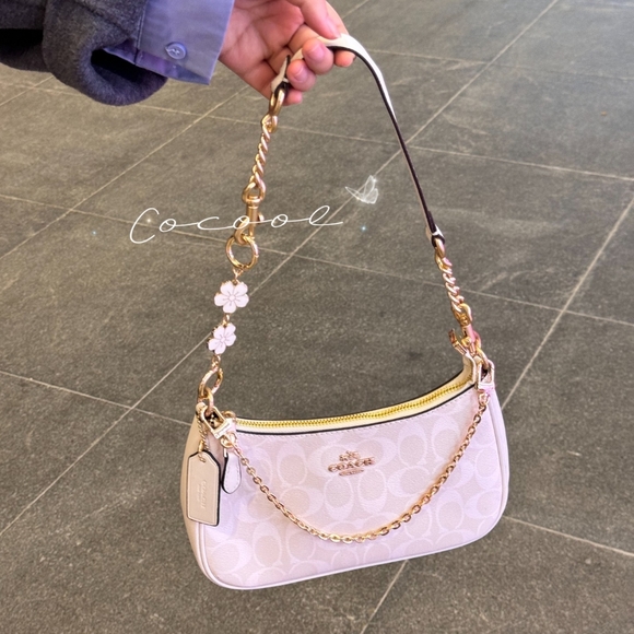Coach Handbags - NWT Authentic Coach teri shoulder bag CA548 Glacierwhite color